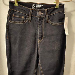 No Boundaries Skinny High Rise  Blue Denim Jeans - Size 1 Junior
